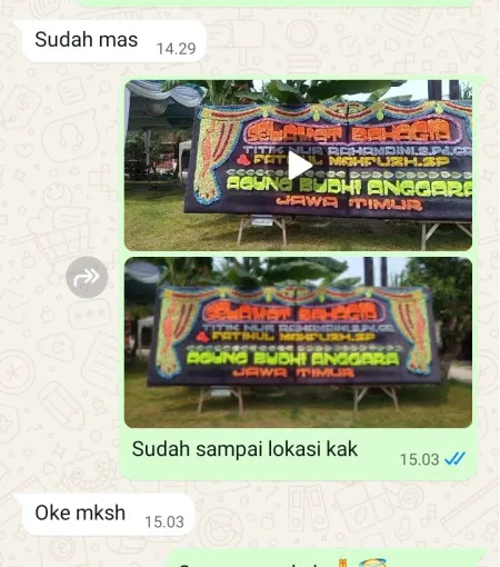 Pengiriman Papan Bunga Kartini
